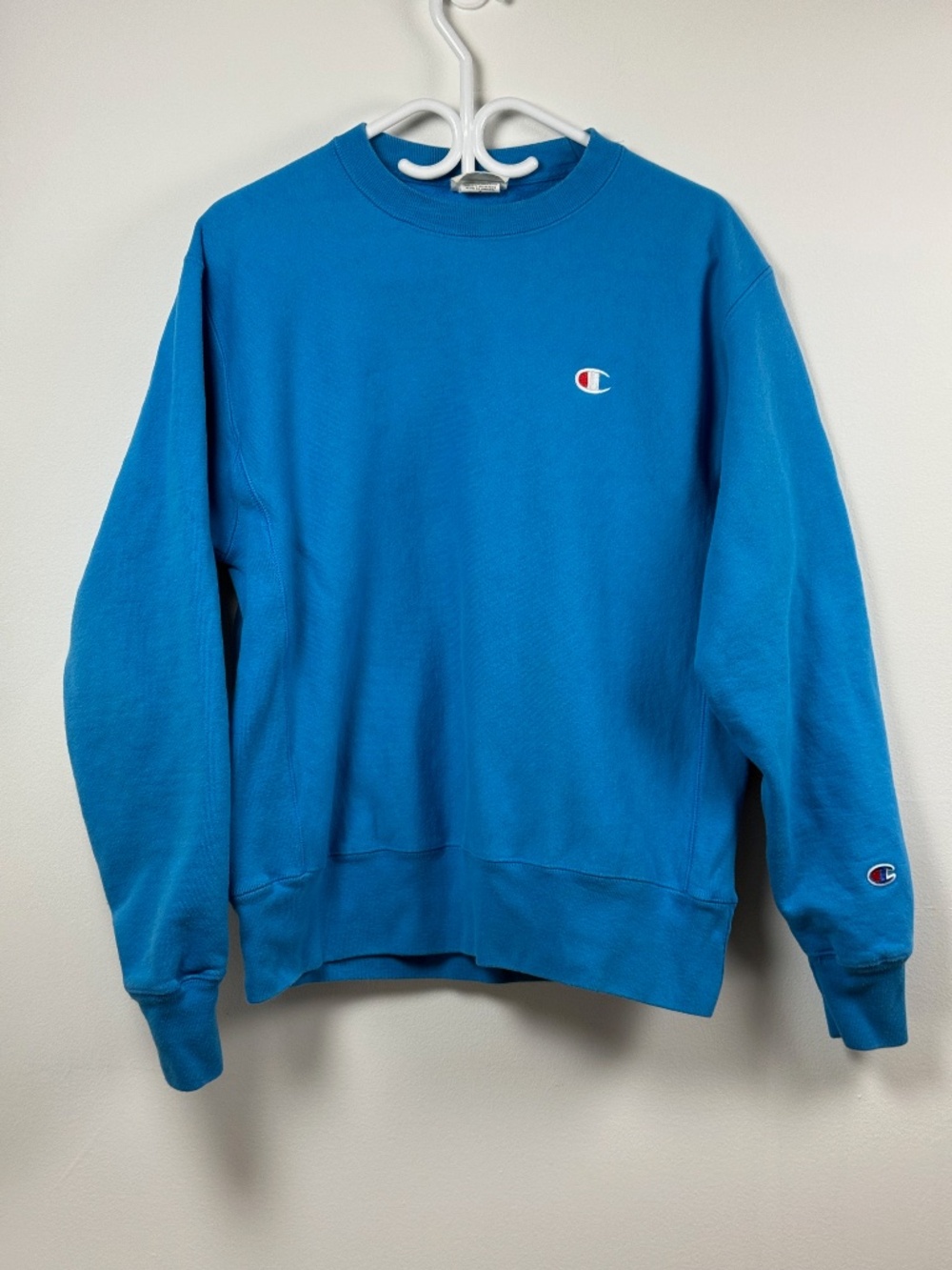 Y2K Champion blue men crewneck sweater size medium